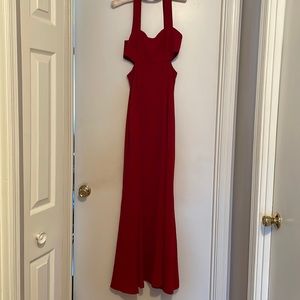Jill Jill Stuart Long Red Dress 100% Polyester Size 2